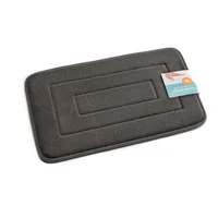 Alfombra Baño 43X61 Cm Gris Memory Foam