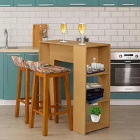 Set x2 silla bar madera 85x32x44.5cm tapizada colors