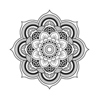 Vinilo Decorativo Mandala Agra L 120X120
