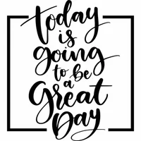 Vinilo Decorativo Frase Great Day L 99X110