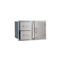 Cajonera Triple Para Asador Acero Inoxidable