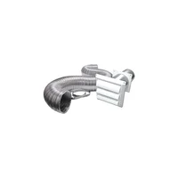 Rejilla De Vent para Secadora Plastico Blanco 10.16 cm X 2.43 M