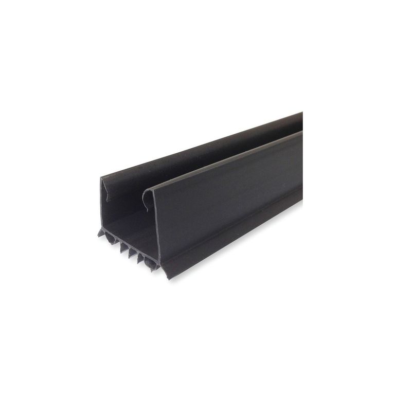 Pack De Burlete Bajo Puerta Doble Zócalo Aislante Frío/ruido Negro