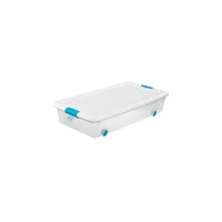Caja con Ruedas y Tapa de Plastico/Traba Cap 52.99 L