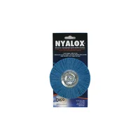 Cepillo Circ Montado Nyalox Fino de 10.16 cm Azul