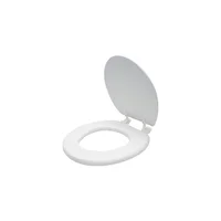 Asiento De Inodoro Redondo Suave Color Blanco