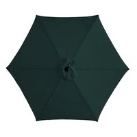 Parasol Redondo De Acero Manual 2.74 M Verde Con Manivela Sin Base Seasonal Trends
