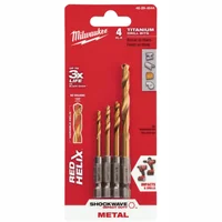 Juego de Brocas Hexagonales Milwaukee Titanium Para Taladro de Precisión