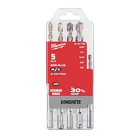 Juego de Brocas SDS Plus Milwaukee Carburo Para Concreto de Alto Rendimiento