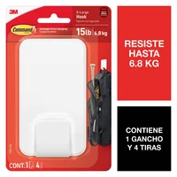 Gancho XXL Blanco x 1 Command