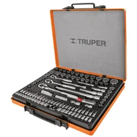 Juego de Copas 103 Piezas Cuadrante 1/4'' 3/8'' y 1/2'' Truper