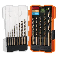 Juego de 13 Brocas Acero Rápido para Metal Madera y Plástico Truper