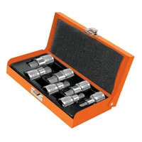 Juego de Copas Bristol 7 Piezas 1/4'' a 9/16'' Cuadrante 1/2'' Truper