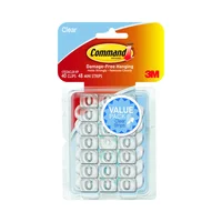 Clip Decorativo Adhesivo Transparente Command