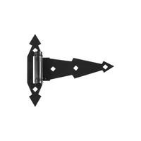 Bisagras De 17.78 cm Color Negro Para Porton