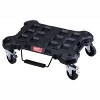 Plataforma Movil para Carro Multiuso Color Negro De 113.39 kg