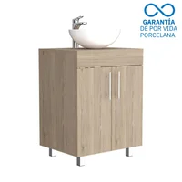 Mueble De Baño Sorrento Con Lavamanos Manantial Duo 60 Cm Corona