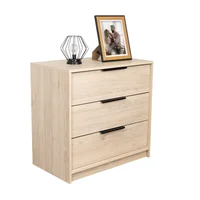 Cómoda 3 Cajones 68.7X70X41.5 Kaia Rta Rovere Blanco