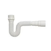 Sifon Desague Flexible Blanco Pvc Multiuso