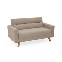 Sofa barza 2p beige 83x150x82 diseño elegante