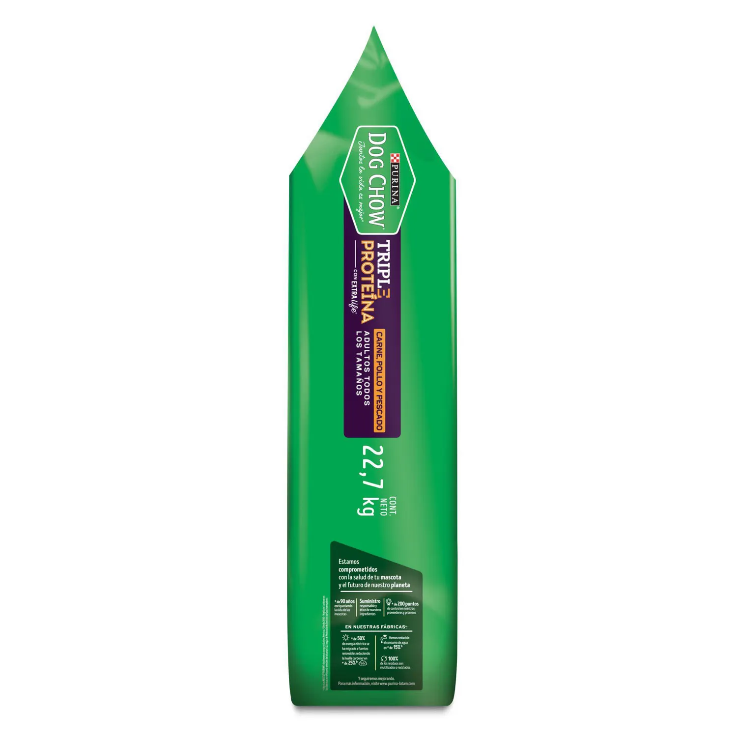 Comida Seca Para Perro Dog Chow Triple Proteína Adultos 22.7kg 3