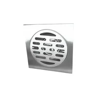 Sifón Desagüe Piso Acero 304 Inox Antiolor-Anticucarachas