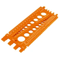Regla Medidora Calibradora De Tuercas Y Tornillos De 22 Cm Truper