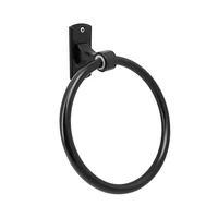 Accesorio Baño Toallero Aro Negro Noord