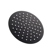 Ducha Ultraslim Redonda 8" 20Cm Negra