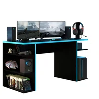 Escritorio Gamer 75X136X60 Azul y Negro