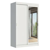 Closet Tokio 218X109X54 2 Puertas Y Espejo Blanco