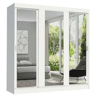 Closet Reno 205X180X54 3 Puertas Espejo Blanco