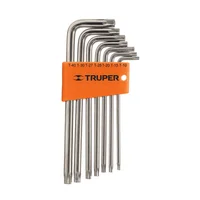 Juego de 7 Llaves Torx Largas, Incluye Estuche Organizador x 6 Unidades