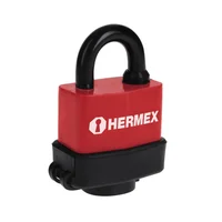 Candado de 40 Mm de Acero con Cuerpo Laminado y Forro en Pvc x 6 Unidades
