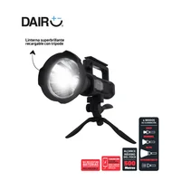 Linterna Supe Brillante Recargable Con Trípode Dairu 2000 Lumens