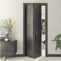 Puerta Plegable 2 Puertas 90x225cm Carbón