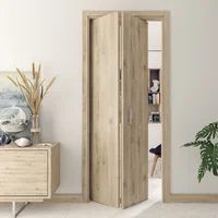 Puerta Plegable 2 Puertas 90x225cm Macadamia