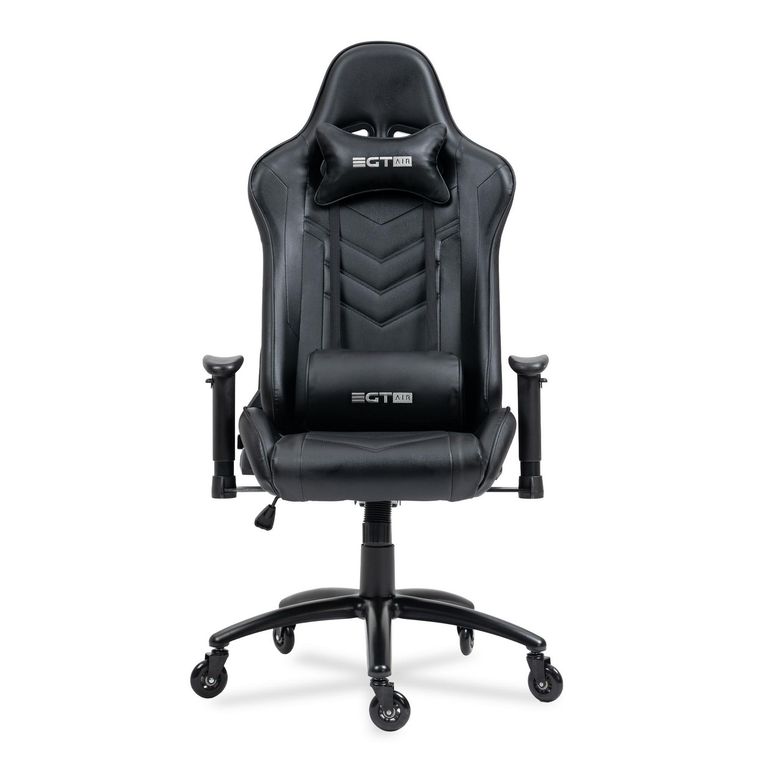 Silla Ergonómica Office Developer Gamer Negra con Tapizado Cuero ...