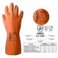 Paquete 12 Unidades Guante Neopreno Naranja 13" Talla 10 Steelpro