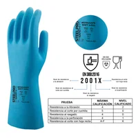 Paquete Por 12 Unidades Guante Nitrilo Azul 13" Talla 10 Steelpro