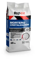 Mortero Cristalización Topex Gris 25 Kg