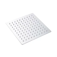Regadera Ducha Acero U Lra Slim 12 Pulg Cuadr