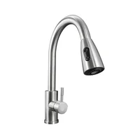 Grifería Monocontrol Lavaplatos Satinado Acero Consumo 9.5 l/min