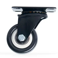 Rodachina Plastica Pvc Negra Dia 40 Mm 20kg