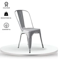 Silla Turca 34X85X35 Gris Plata