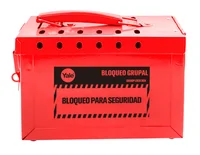 Caja Bloqueo Roja Grupal 26 X 14 X 34 cm