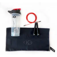 Kit Equipo Entrena Lazo Toalla Shaker 3X1
