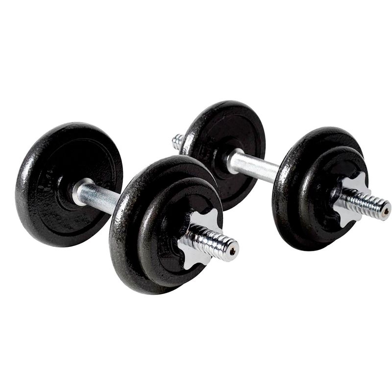 Kit Mancuernas Pesas Discos Barras 33Lb 15Kg K6 - Main Image