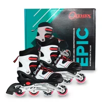 Patines Ajustables De Iniciacion Talla S ( De 30 A 33) Epic Rojo Qmax