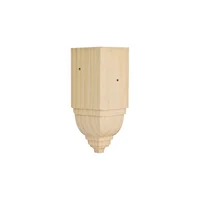 Bloque Decorativo Esquinero Waddell Para Moldura De Corona En Madera